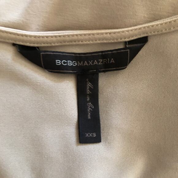 BCBGMAXAZRIA Amma Peplum Top V-neck Sleeveless Stretch Blouse Women's XXS - Picture 7 of 10